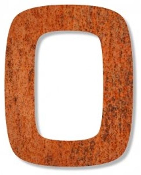 Hausnummer Stahl/Rost (24 cm) – 0
