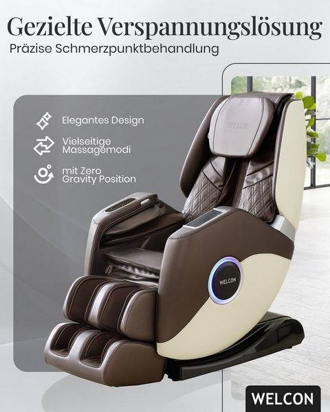 WELCON Massagesessel Massagesessel EASYRELAXX PLUS, Heizung, Ganzkörpermassage, mit Relaxfunktion