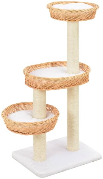 vidaXL Katzen-Kratzbaum Sisal Natürliches Weidenholz 170727