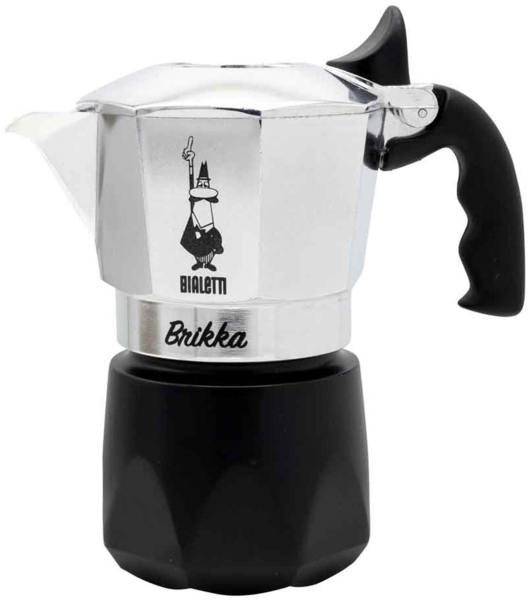 Bialetti New Brikka Moka-Kanne 4 Tassen Aluminium