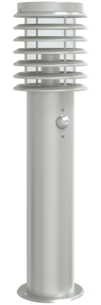 vidaXL Wegeleuchte mit Bewegungsmelder Silbern 60 cm Edelstahl 4006365
