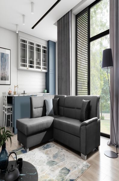 Wohnideebilder Bergen Dunkelgrau Ecksofas & Eckcouches BR56