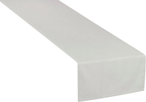 TOM TAILOR Tischläufer DOVE Blickdichter Tischläufer (1-tlg), 50 x 150 cm in Hellgrau