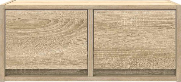 2 pcs TV-Schrank, Lowboard TV Sonoma-Eiche 60x31x25,5 cm Holzwerkstoff Bild 6