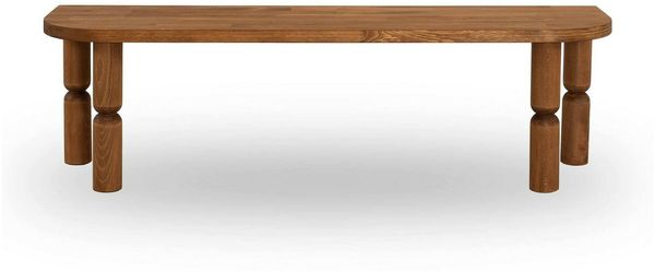 Dmora Fernsehschrank Fengshen, Ständer für Wohnzimmerfernseher, Niedriges Wohnzimmer-Sideboard, TV-Ständerbasis, 140x35h40 cm, Eiche