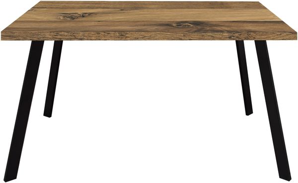 Esstisch >Big System< in schwarz matt / plankeneiche - 140x75x70cm (BxHxT)