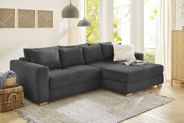Job 'Kampen KPL' Wohnlandschaft, Cord grau