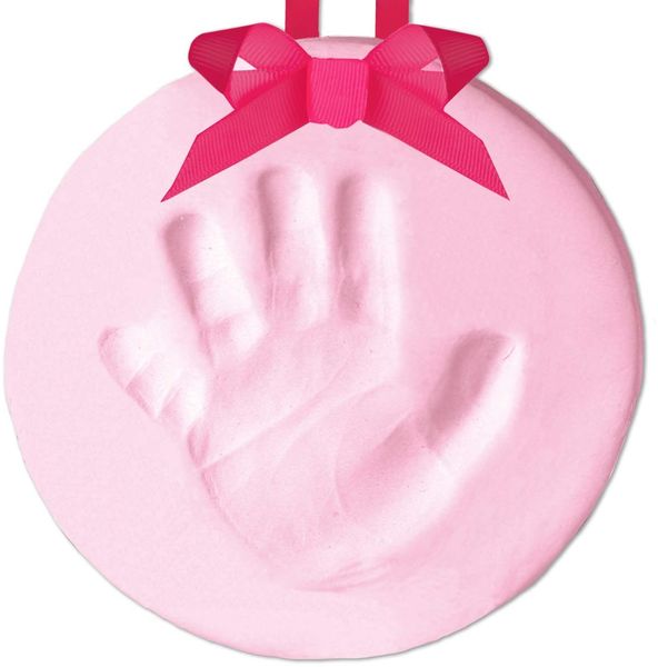 Pearhead 50026 Babyprints Handabdruck oder Fußabdruck Andenken Ornament, weiß