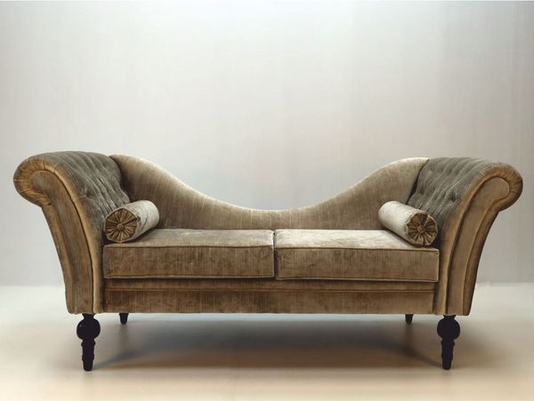 Casa Padrino Luxus Barock Sofa Grau / Schwarz 200 cm - Prunkvolle Barock Möbel