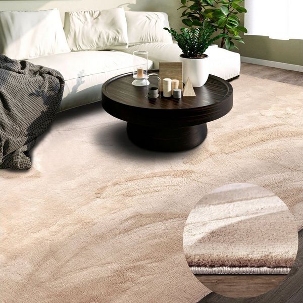 Villeroy & Boch Teppich Leon, rechteckig, Höhe: 15 mm, Langflor, Shaggy, einfarbig, flauschig, weich, glänzend, modern, uni