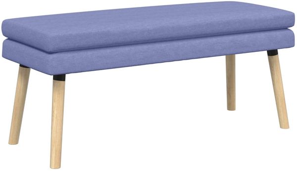 vidaXL Doppellagige Bank Jeans blau 110 x 40 x 47 cm Stoff 42038458