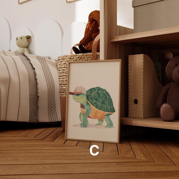 Magische Unterwasserwelt Poster Kinderzimmer · Geschenkidee für Kinder ·Märchenhafte Ozeane · Ozean-Abenteuer ·Deko Print ohne Rahmen - 50 x 70 cm / C
