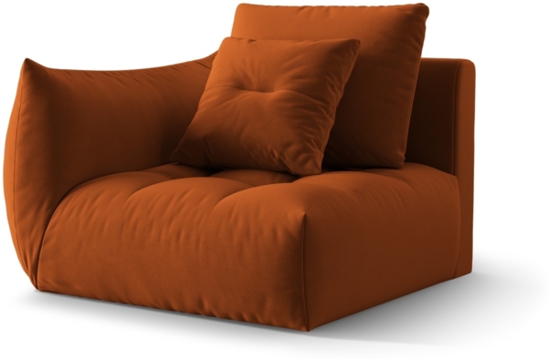 Micadoni Eckmodul Bloom Links Samt Casino Terrakotta Bild 2