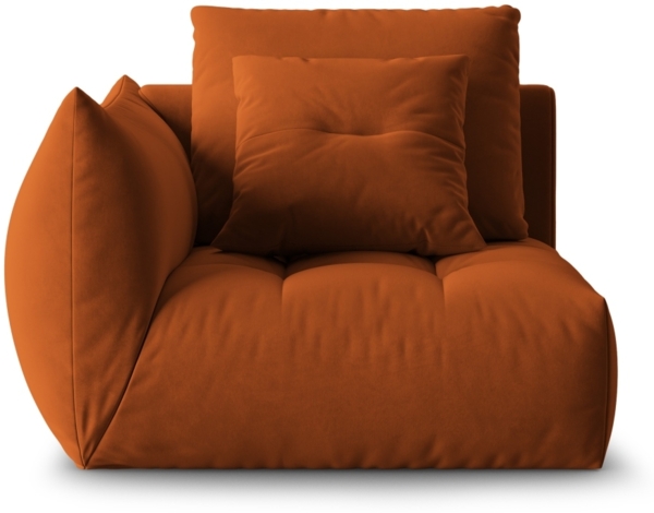 Micadoni Eckmodul Bloom Links Samt Casino Terrakotta Bild 1