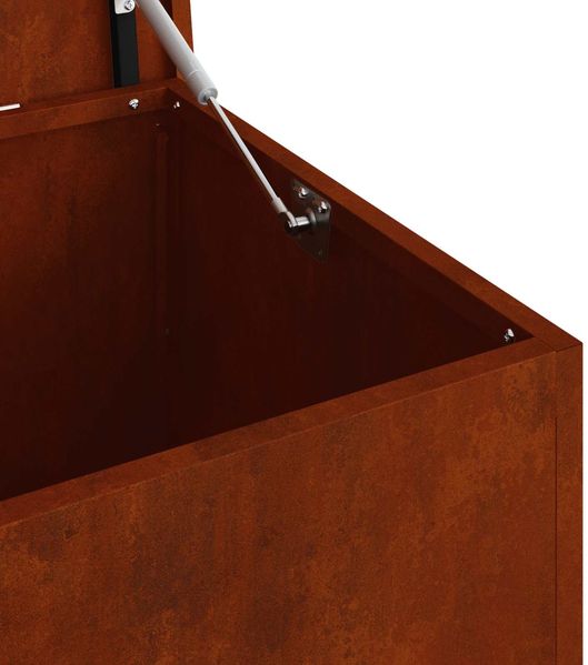 vidaXL Gartenlagerkissenbox Stahl 80 x 50,5 x 50 cm Rostig 874573 Bild 10