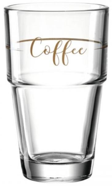 Leonardo Becher Solo Coffee, Kaffeebecher, Glas, Kalk-Natron Glas, mehrfarbig, 410 ml, 043468