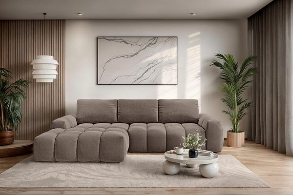 OTTO home Ecksofa AZITA L-Form, 270 cm - OTTO. Verlässliche Qualität, wahlweise als Schlafsofa m. Bettkasten, Bubble-Optik
