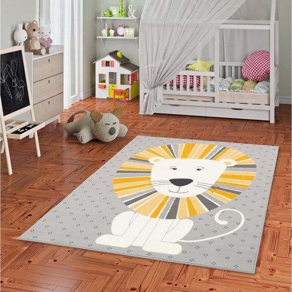 Pergamon Kinderteppich Kinderteppich Trendline Löwe, Rechteckig, Höhe: 8 mm