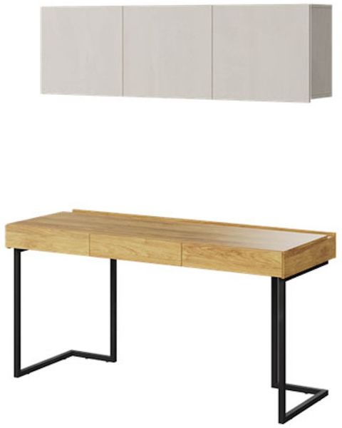 Kinderzimmer-Set Teen Flex 2-teilig Hickory Natur betonfarben