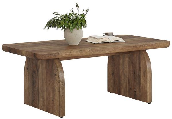 Tribesigns Couchtisch 120 cm Holz, rechteckig, Bauernhaus-Akzent-Mitteltisch wohnzimmertisch