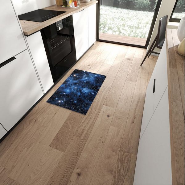 Primedeco Teppich Küchenteppich Sanfte Sternenhinmel PVC rutschfest abwaschbar Läufer, Rechteckig, Höhe: 3 mm, Pflegeleicht & Wasserabweisend
