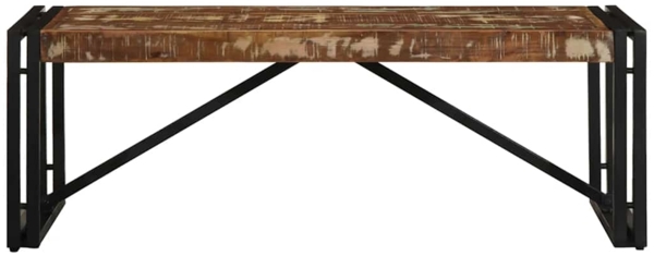 vidaXL Couchtisch Mehrfarbig 100x50x35 cm Altholz Massivholz 4016674