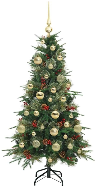vidaXL Künstlicher klappbarer Weihnachtsbaum Grün 120 cm PE und PVC 3397397 Bild 3