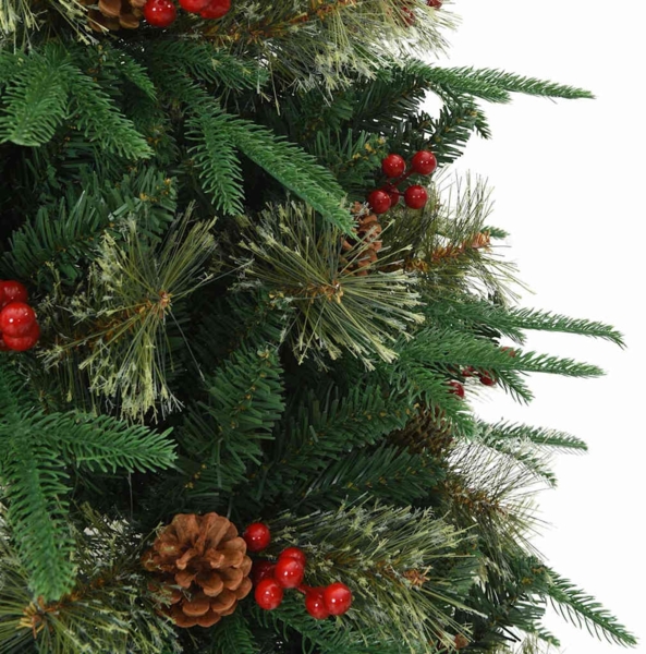 vidaXL Künstlicher klappbarer Weihnachtsbaum Grün 120 cm PE und PVC 3397397 Bild 9