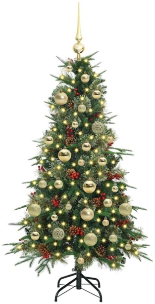 vidaXL Künstlicher klappbarer Weihnachtsbaum Grün 120 cm PE und PVC 3397397 Bild 2