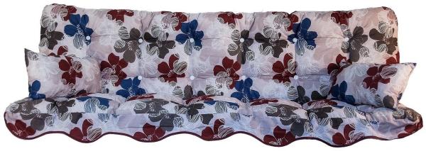 Kühnemuth Auflagekissen Auflagen Set für Hollywoodschaukeln Sitzkissen 180x50 Design 100