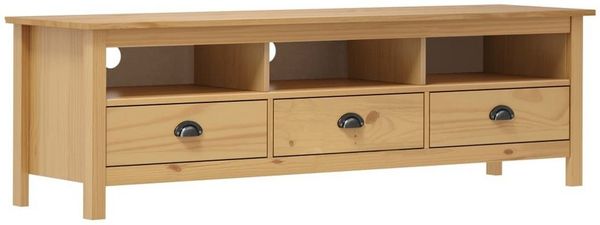 vidaXL TV-Schrank Hill Honigbraun 158x40x47 cm Massivholz Kiefer 288927
