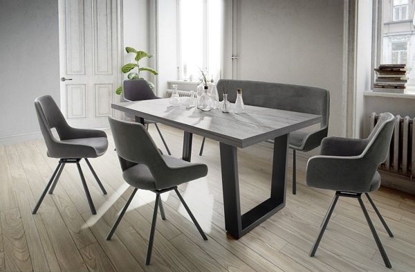 2er Set Esszimmerstuhl Bayonne - Vintage Grau