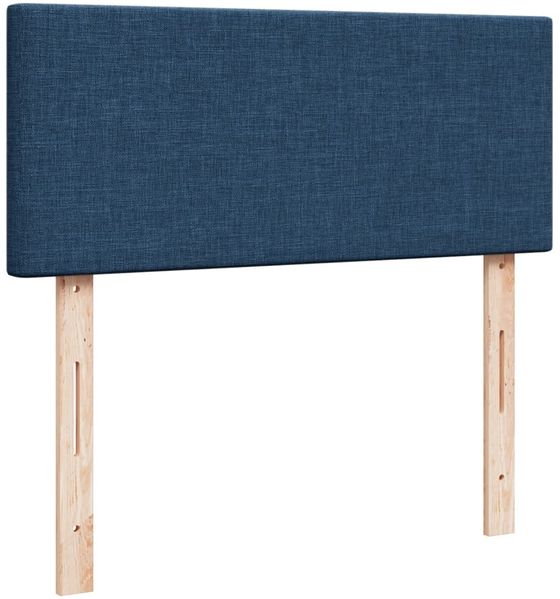 vidaXL Boxspringbett mit Matratze Blau 120x200 cm Stoff 3286646 Bild 10
