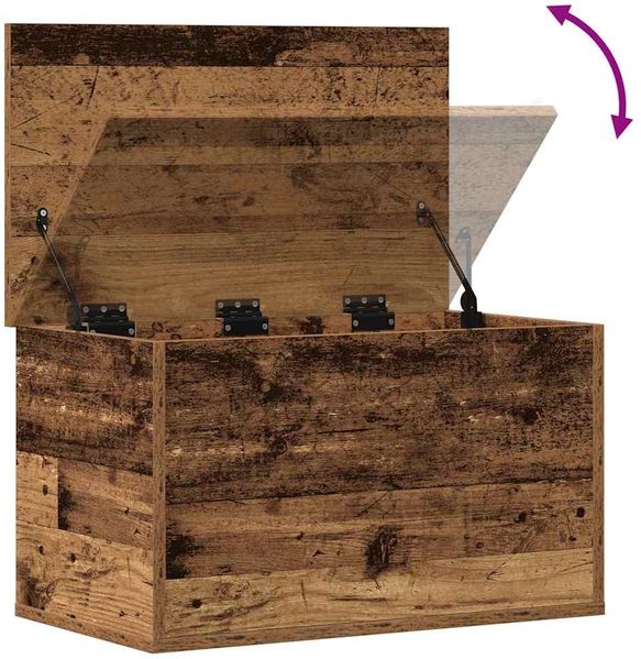 vidaXL Aufbewahrungsbox Altholz 60 x 35 x 35 cm Holzwerkstoff 868702 Bild 10