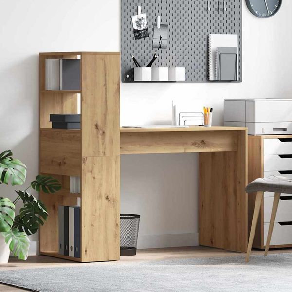 vidaXL Schreibtisch Artisan-Eiche 113 x 54 x 120 cm Holzwerkstoff 869281