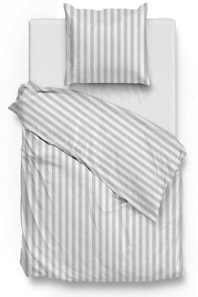 ZO HOME Bettwäsche Banda-di-Lino, Renforcé, 2 teilig, Bettwäsche aus 100% Baumwolle, hochwertiges Renforcé