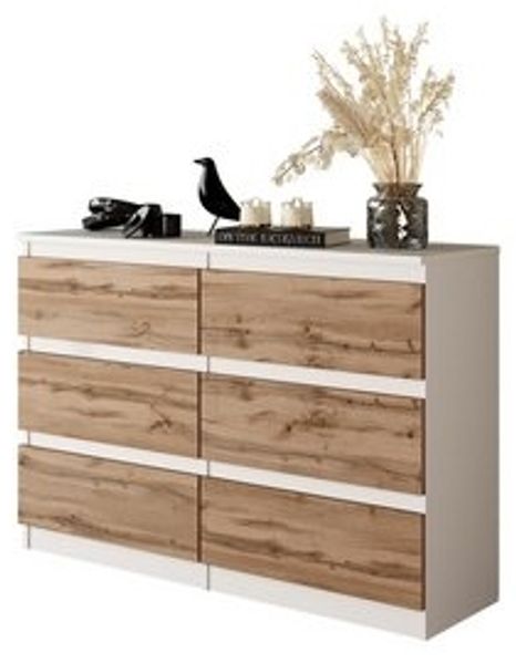Furnica Kommode 6 Schubladen, Sideboard, Schubladenschrank Breite 100cm Höhe 71cm Bild 6