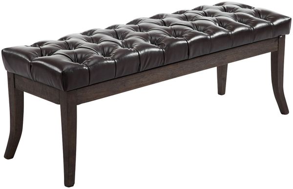CLP Sitzbank Ramses Kunstleder antik-dunkel mit hochwertiger Polsterung,braun 150 cm