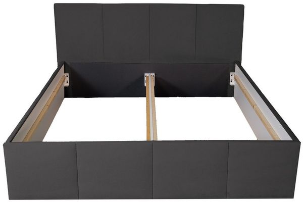 Halmon Schlafkomfort Betten Polsterbett Dalas (Mit Stauraum unter der Liegefläche, erhältlich in 6 Größen, attraktiven Farben und zahlreichen Optionen), 100cm Kopfteilhöhe, inkl. Lattenrost bei Ausführung mit Matratze