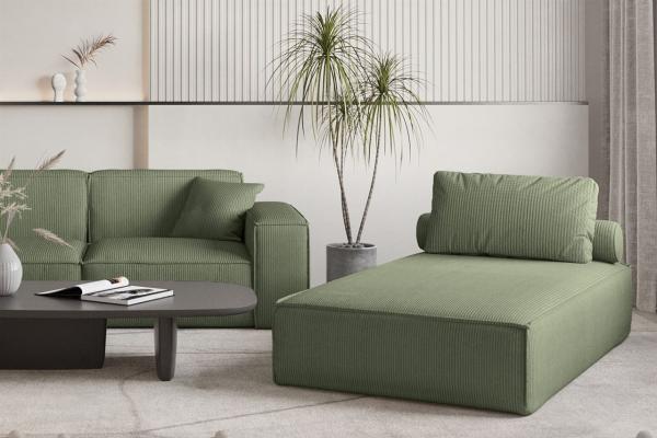 Chaiselongue Sezlong Liege CELES PREMIUM in Stoff Scala Forest