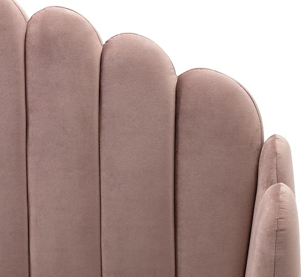 Vente-unique - SAGALI Bett SamtStoff Puderrosa - B 203 cm x H 126 cm x L 158 cm Bild 6