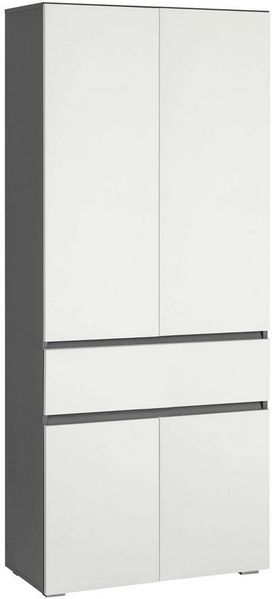 Home affaire Hochschrank Wisla mit 4 Türen & 1 Schublade, Breite 76 cm, Höhe 180 cm