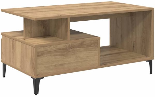 vidaXL Couchtisch Artisan-Eiche 90 x 49 x 45 cm Holzwerkstoff 881052 Bild 8