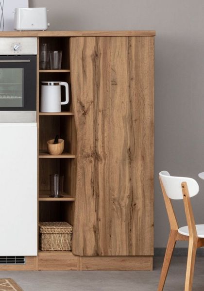 KOCHSTATION Midischrank KS-Bruneck Vorratsschrank >>Bruneck<< 90 cm breit, hochwertige MDF-Fronten