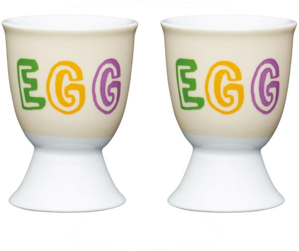 Neuetischkultur EGG Eierbecher Porzellan 2er Set