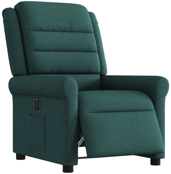 vidaXL Relaxsessel Elektrisch Dunkelgrün Stoff 3303300