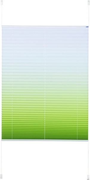 K-HOME Plissee Farbverlauf Sunrise, Lichtschutz, ohne Bohren, verspannt, Klemmfix