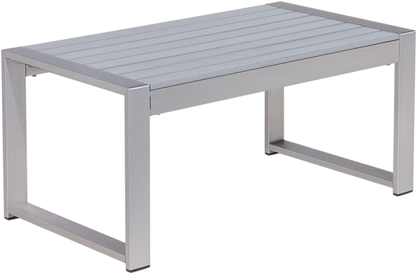 Couchtisch SALERNO Metall Hellgrau