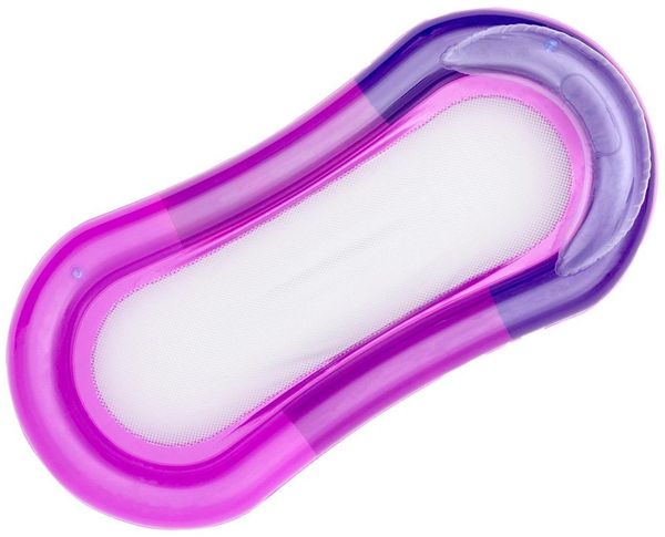 Bestway Luftmatratze Wasserhängematte mit 2 Luftkammern, Wasser Luftmatratze mit Kopstütze