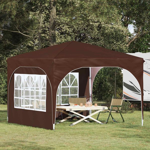 vidaXL Pop-up Partyzelt 290 x 290 x 245 cm Braun 42019863